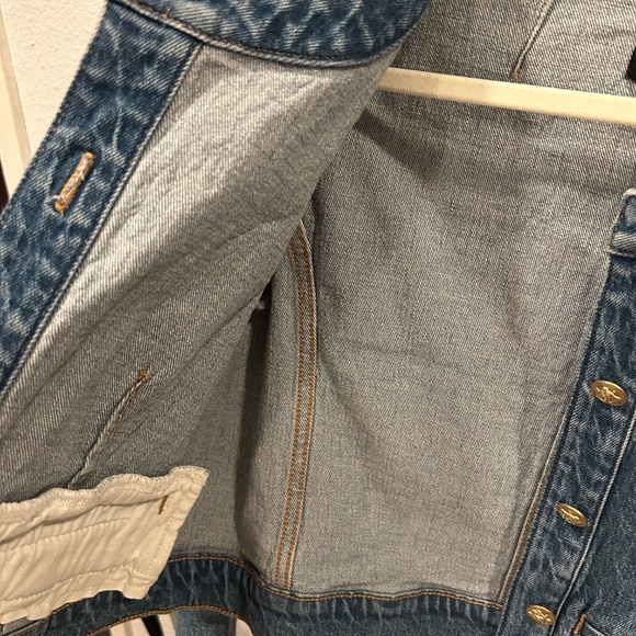 J. Crew Louisa Lady Cropped Jean Jacket with Gold Buttons - Picture 10 of 15